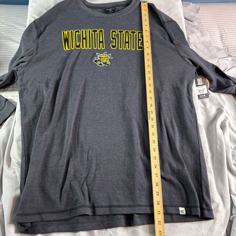 Wichita State Shockers Shirt Mens XXL Long Sleeve Gray Colosseum NWT NCAA - Picture 9 of 9